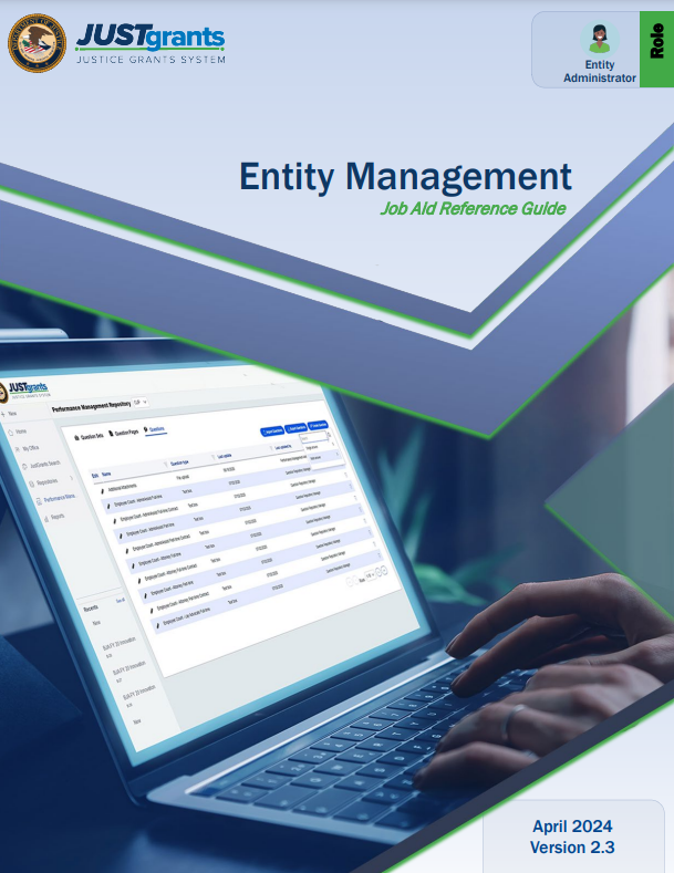 Entity Management Job Aid Reference Guide