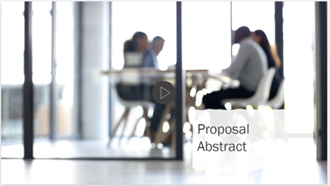 Click Here to Watch Video: Proposal Abstract