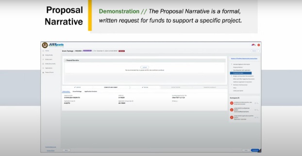 Click Here to Watch Video: Proposal Narrative
