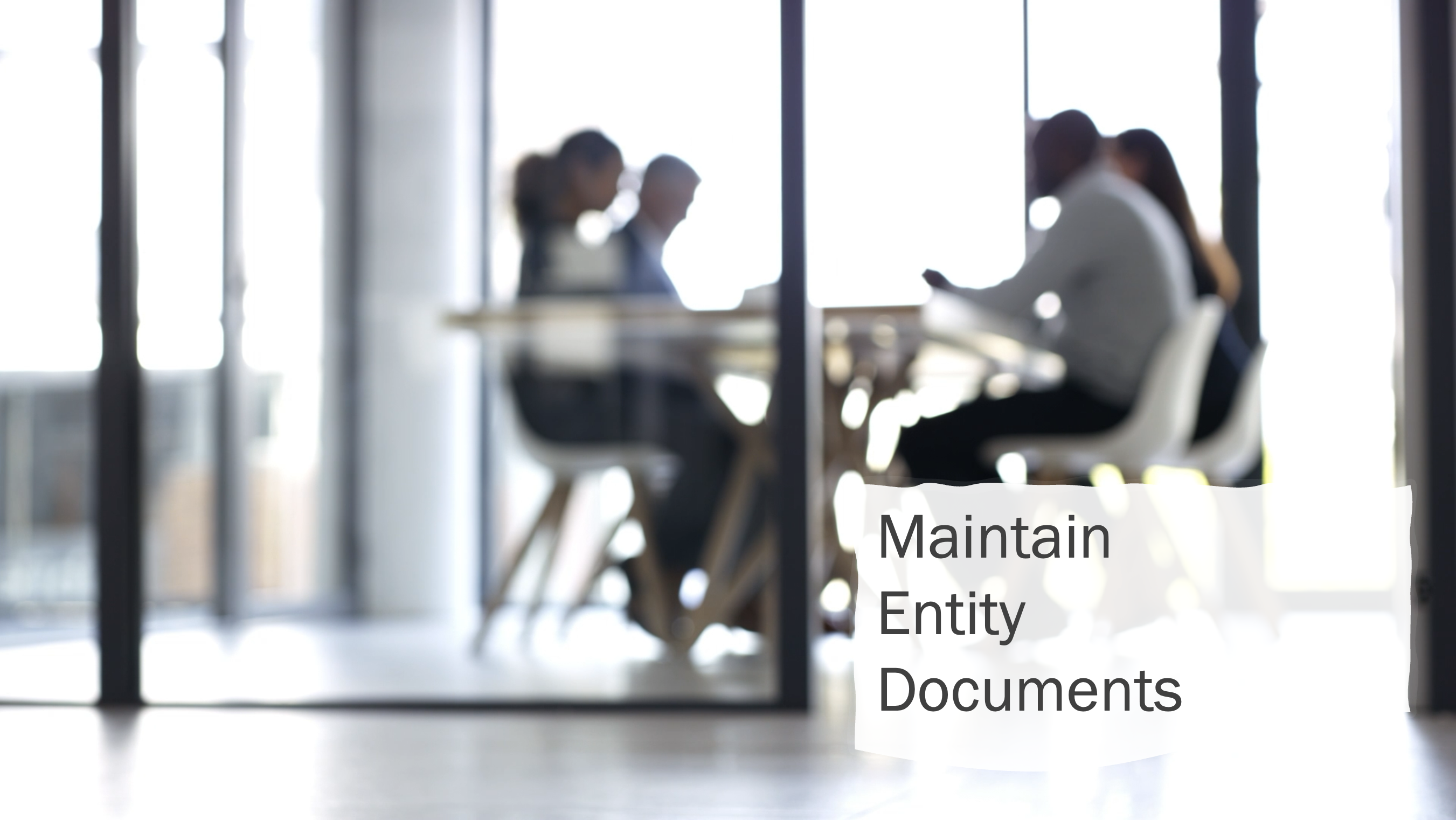 Training: Entity Management: Entity Documents